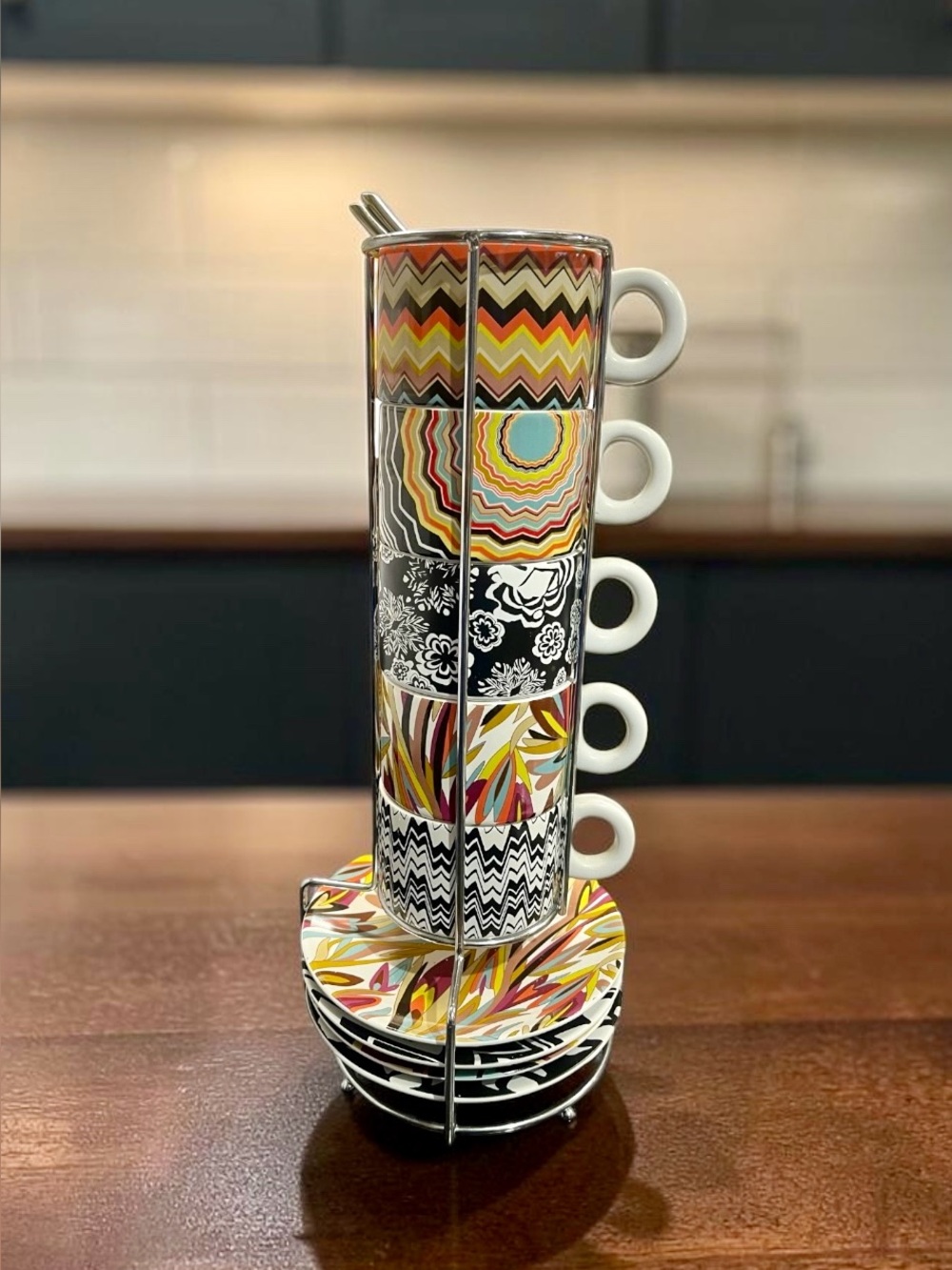 Missoni x Target 20th Anniversary Stacking Espresso Cup Set - 16 Piece Tower